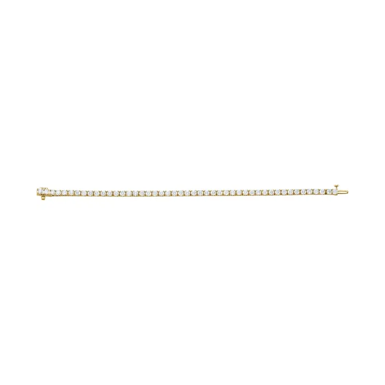 18K Yellow 7 CTW Diamond Line 7 1/4" Bracelet