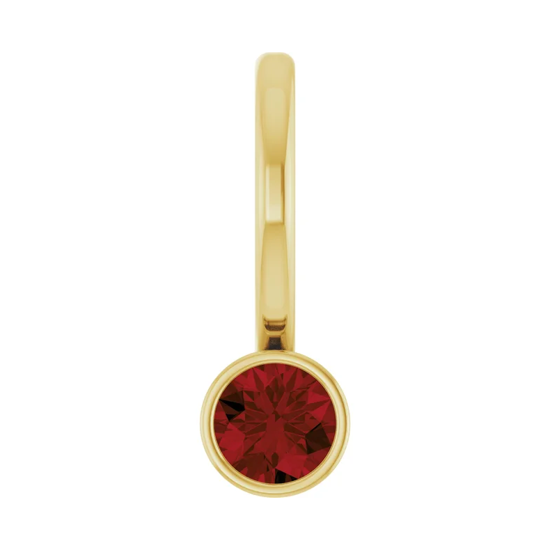 14K Solid Gold Birthstone Charm/Pendant