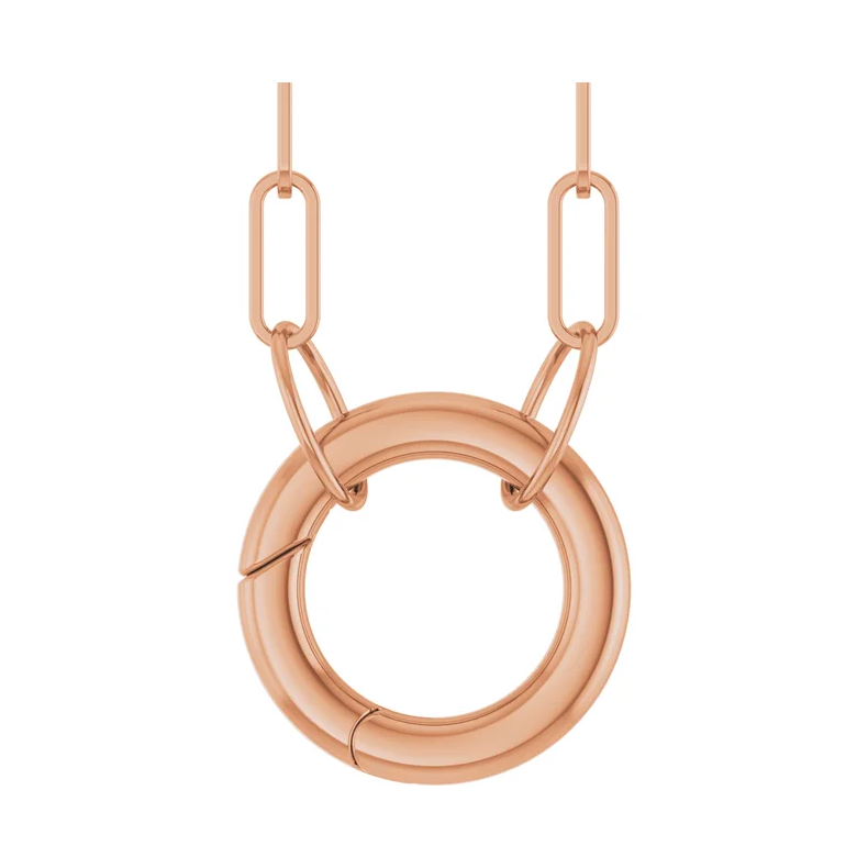 14K Solid Gold Charm Necklace