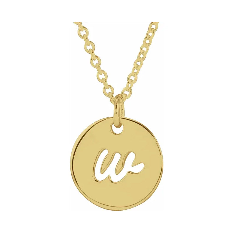 Script Initial 16-18" Necklace