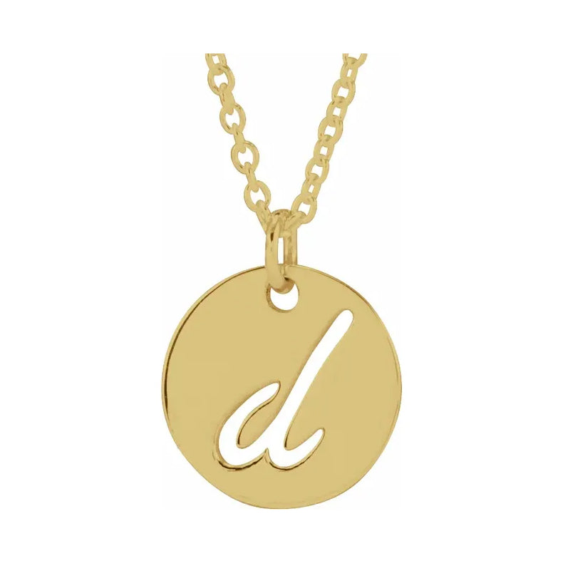 Script Initial 16-18" Necklace