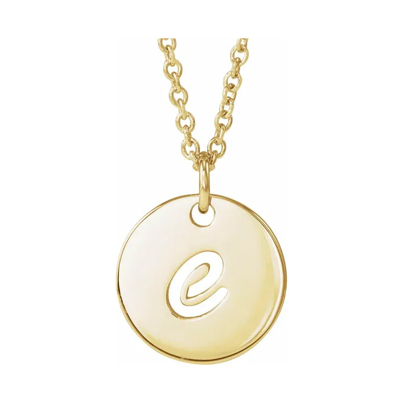 Script Initial 16-18" Necklace