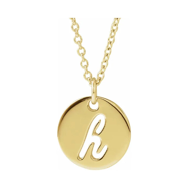 Script Initial 16-18" Necklace