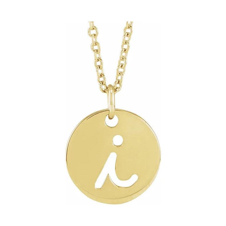 Script Initial 16-18" Necklace