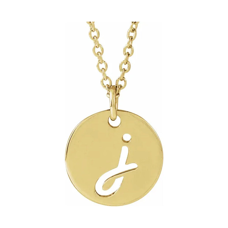 Script Initial 16-18" Necklace