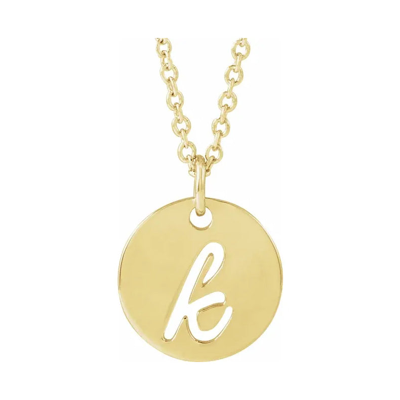 Script Initial 16-18" Necklace