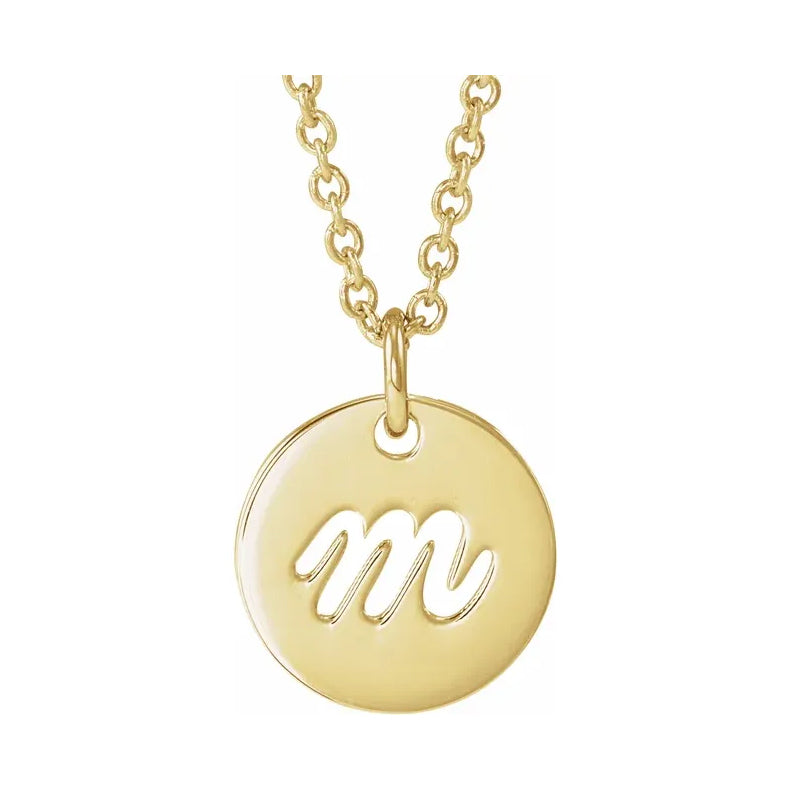 Script Initial 16-18" Necklace