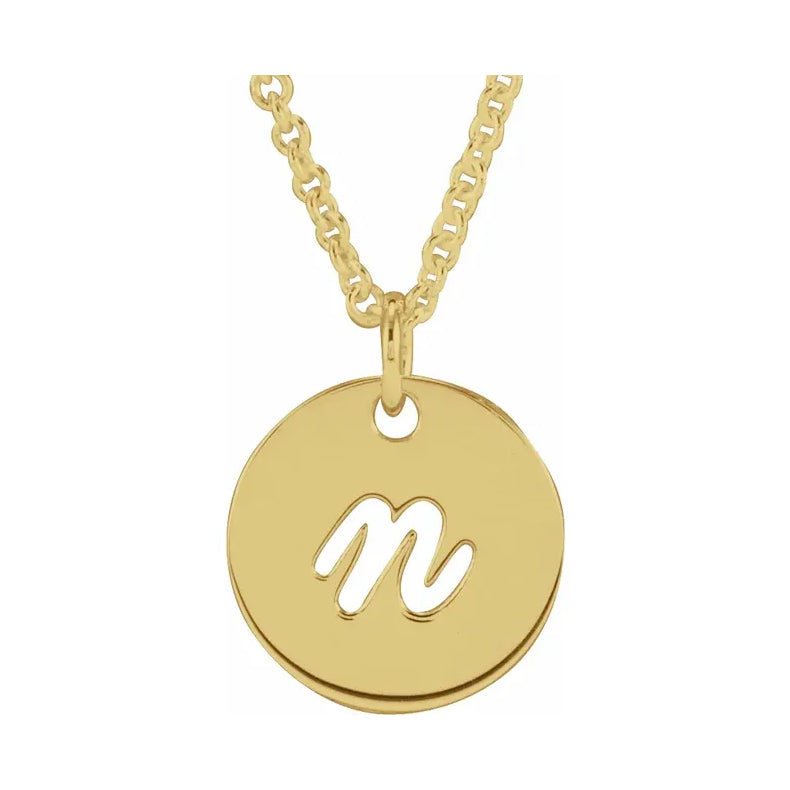 Script Initial 16-18" Necklace