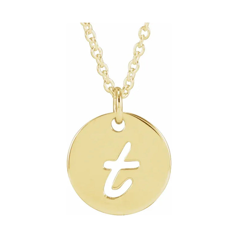 Script Initial 16-18" Necklace