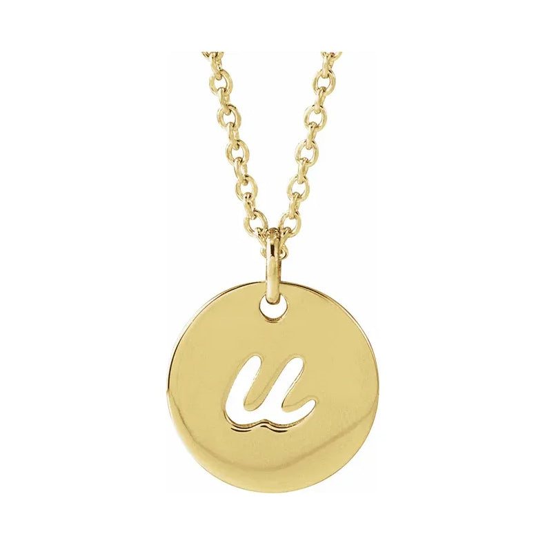 Script Initial 16-18" Necklace