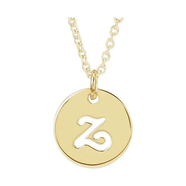 Script Initial 16-18" Necklace