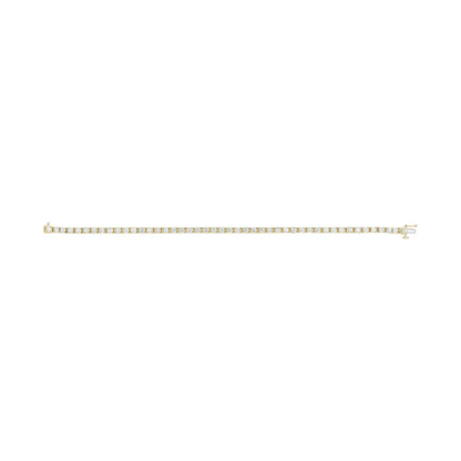 14K Yellow Diamond Line 7&quot; Bracelet