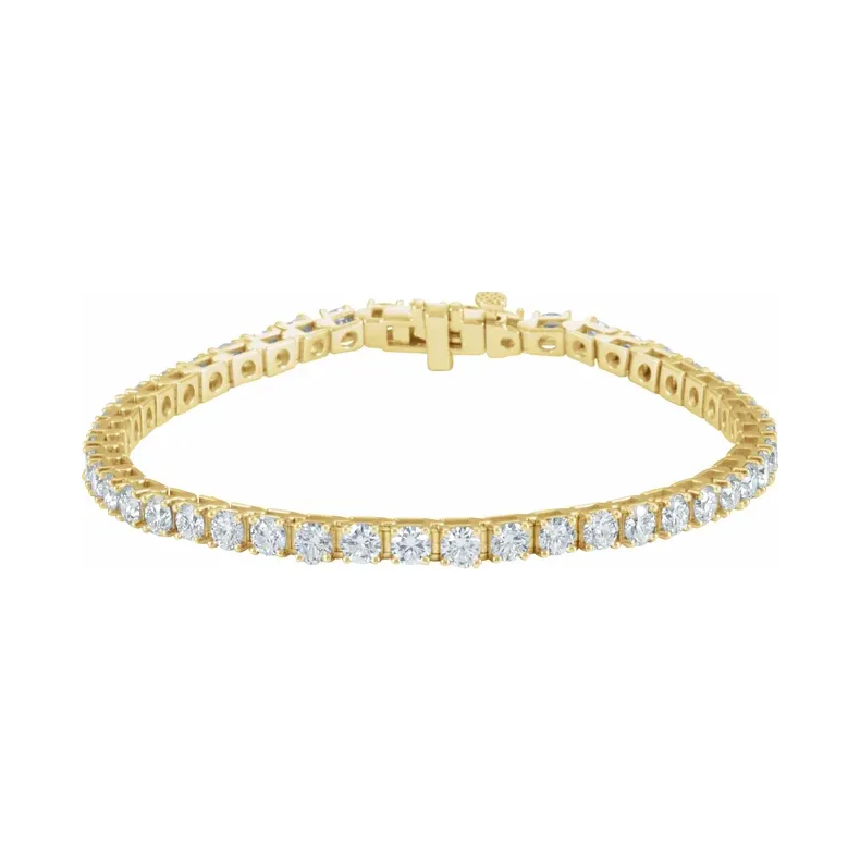 18K Yellow 7 CTW Diamond Line 7 1/4" Bracelet