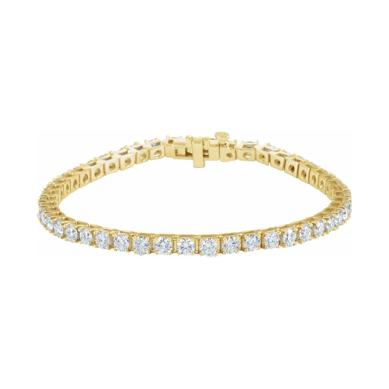 18K Yellow 7 CTW Diamond Line 7 1/4&quot; Bracelet