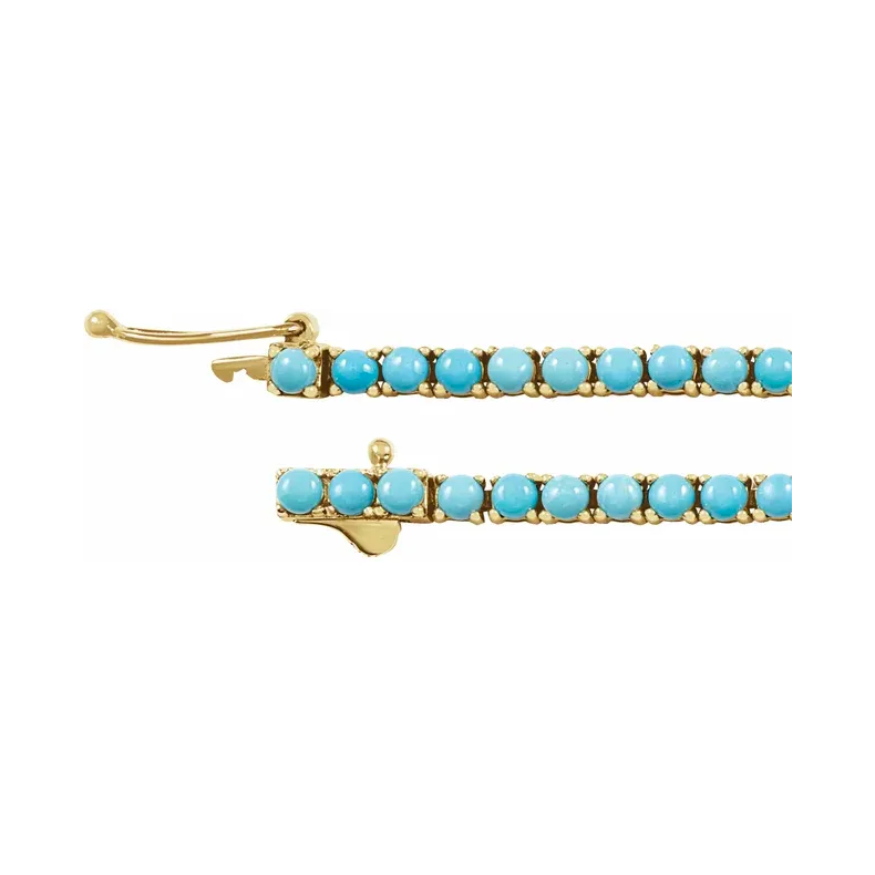 Natural Turquoise Line Bracelet