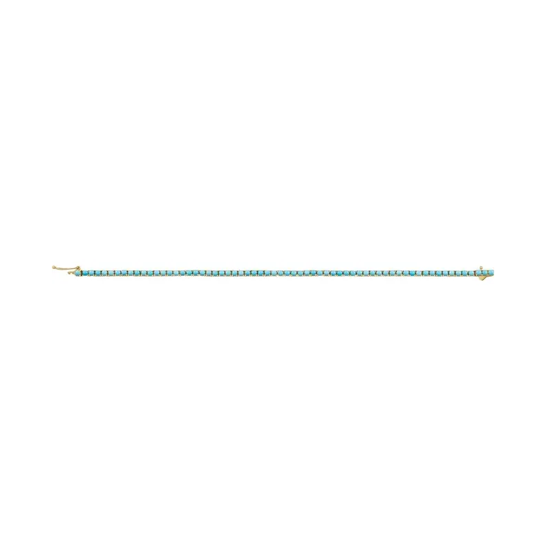 Natural Turquoise Line Bracelet