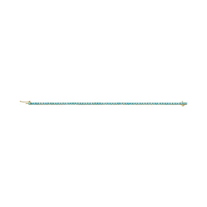 Natural Turquoise Line Bracelet