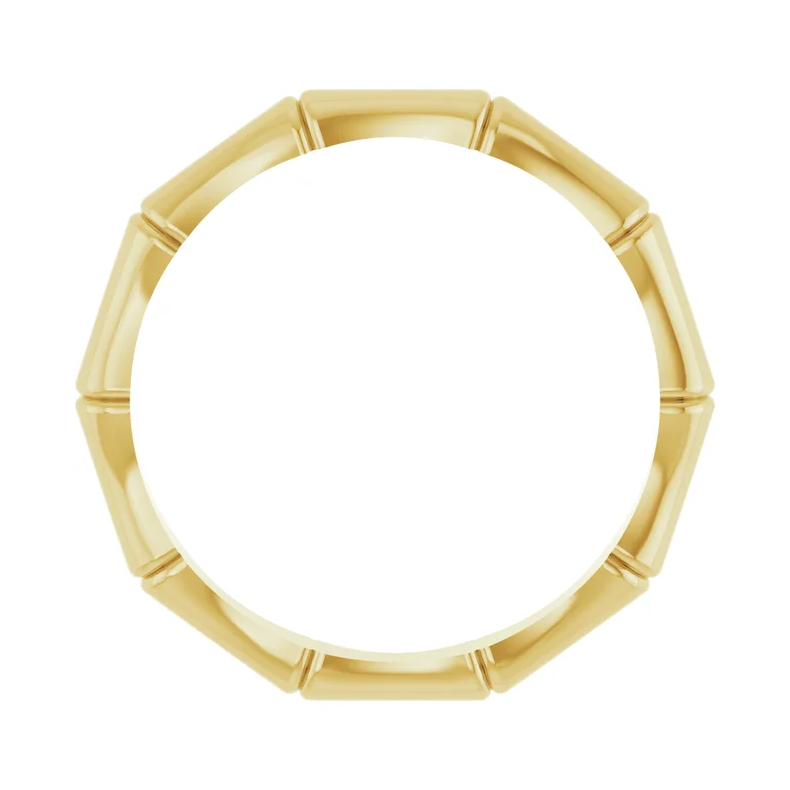 14K Yellow Bamboo Band