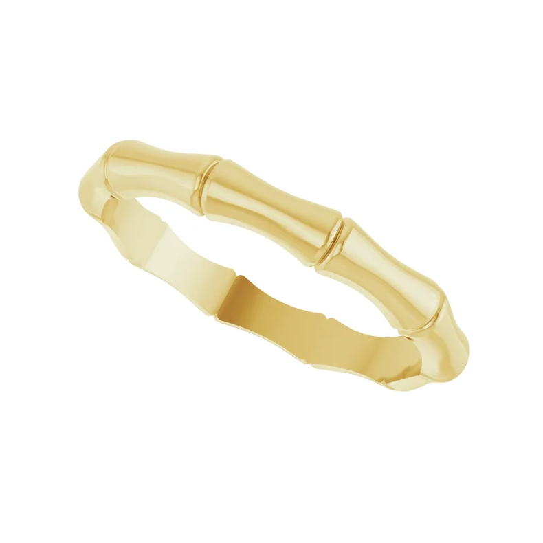 14K Yellow Bamboo Band