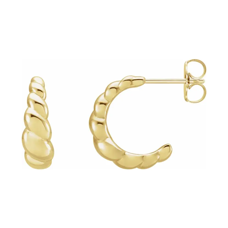 Rope Dome Hoop Earrings