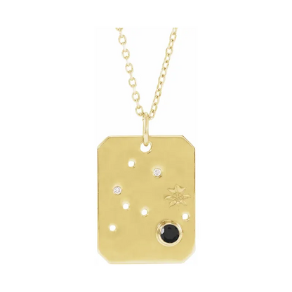 14K Gold Zodiac Constellation Necklace