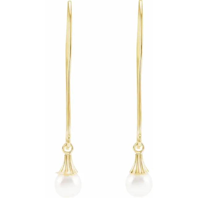 Akoya Pearl French Hook Earrings