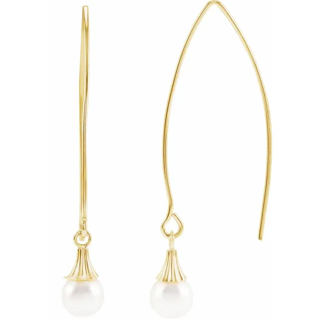 Akoya Pearl French Hook Earrings