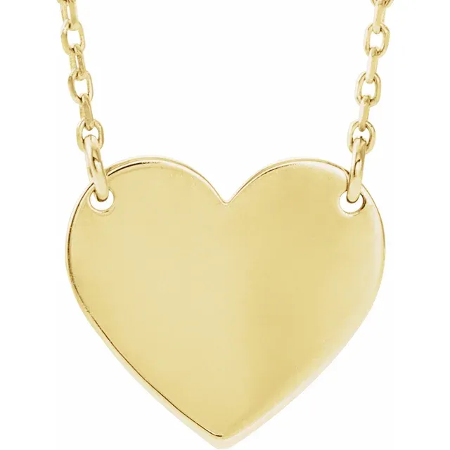 Initial Heart-Shaped Necklace