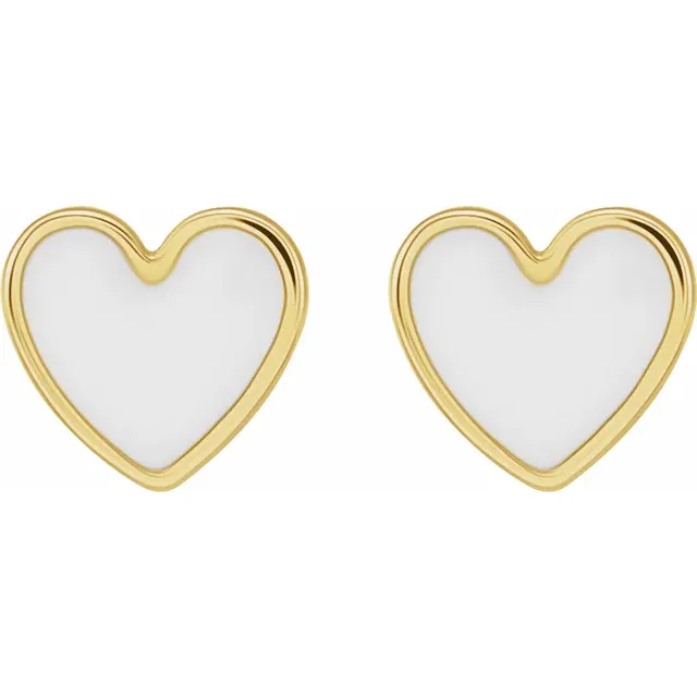 Heart Stud Earrings