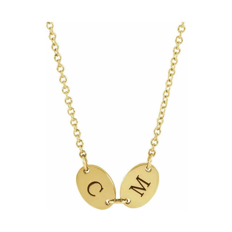 Engravable Family Disc Necklace