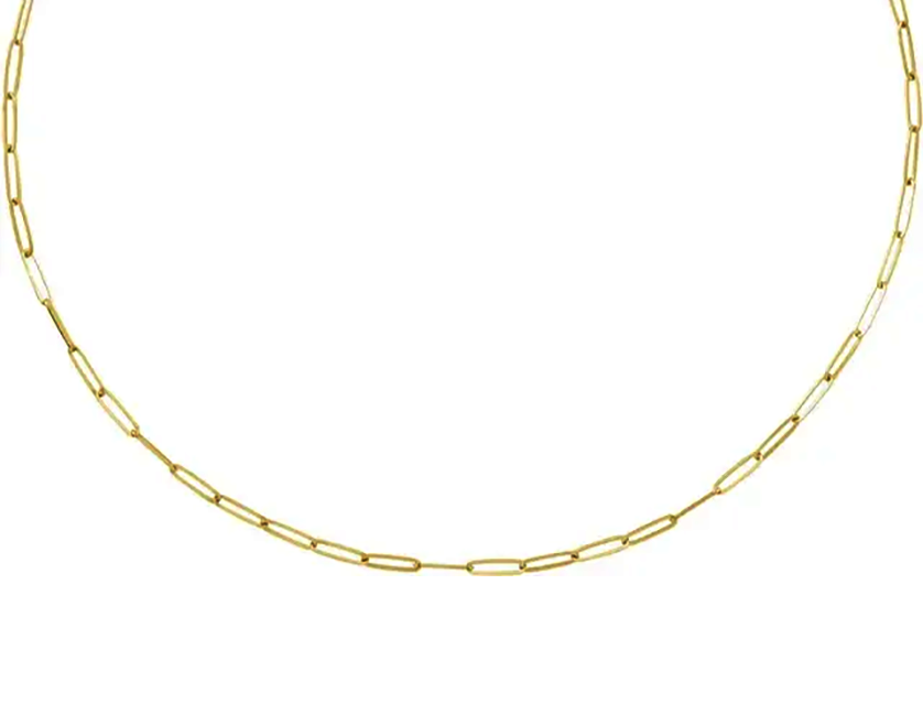 Elongated Link Cable Necklace